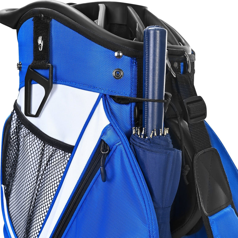 uniHimal Silence 001 Quiet Soundles 14 Way Organizer Dividers Golf Cart Bag Blue White