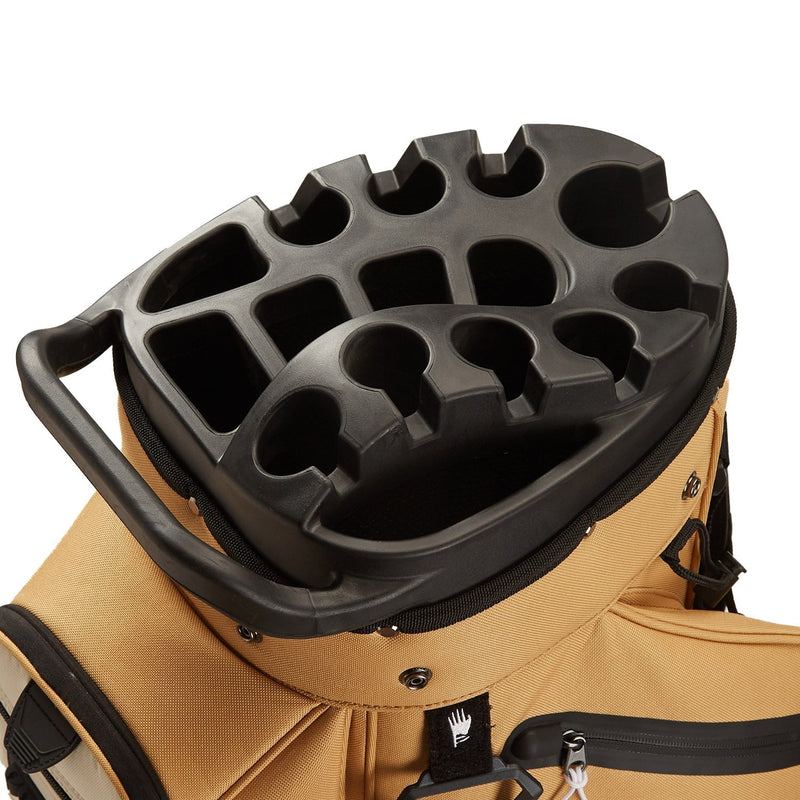 15-Way Full-Length Divider Golf Cart Bag-Beige
