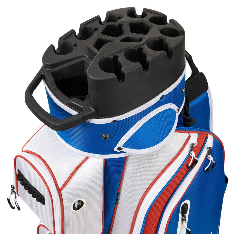 14-Way Golf Cart Bag Pro-Blue White