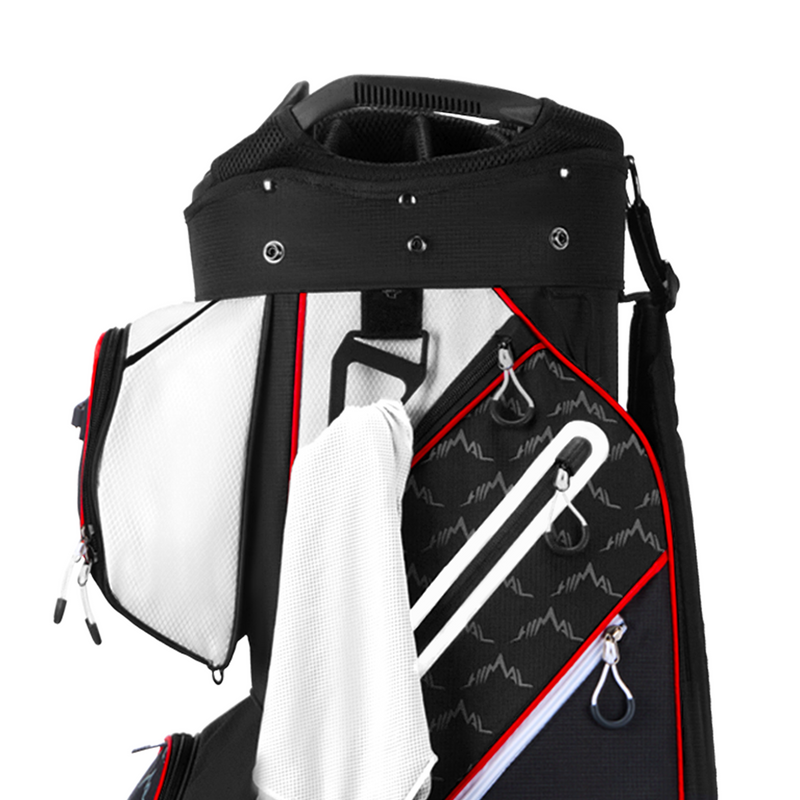 14 Way Golf Cart Bag-Black White
