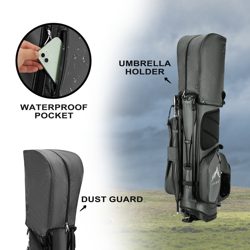 Golf Stand Bag 14 Way Top Dividers-Grey