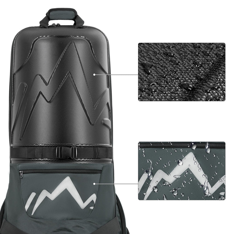 Golf Travel Bag for Airlines with Wheels-Deep Grey