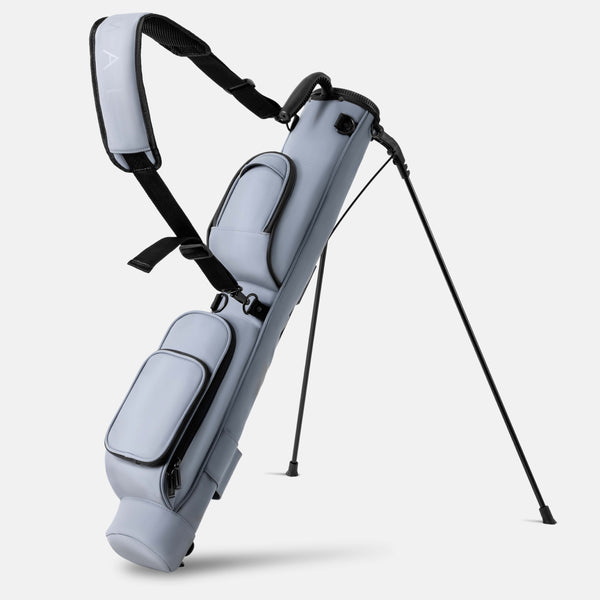 Lightweight Synthetic Leather Golf Stand Bag-Grey