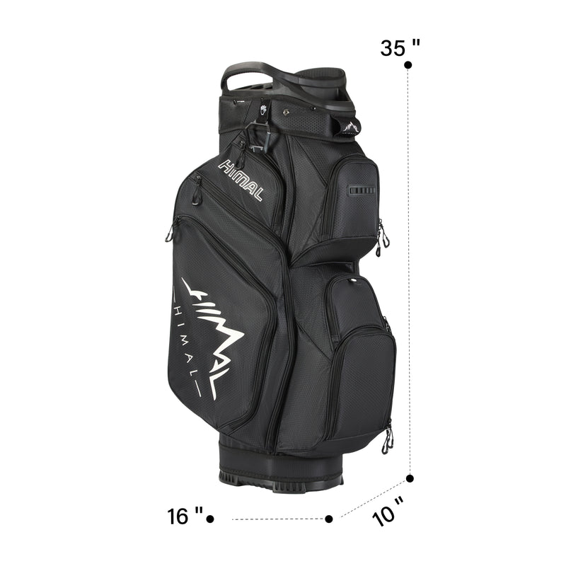 14-Way Full Length Premium Golf Cart Bag-Classic Black
