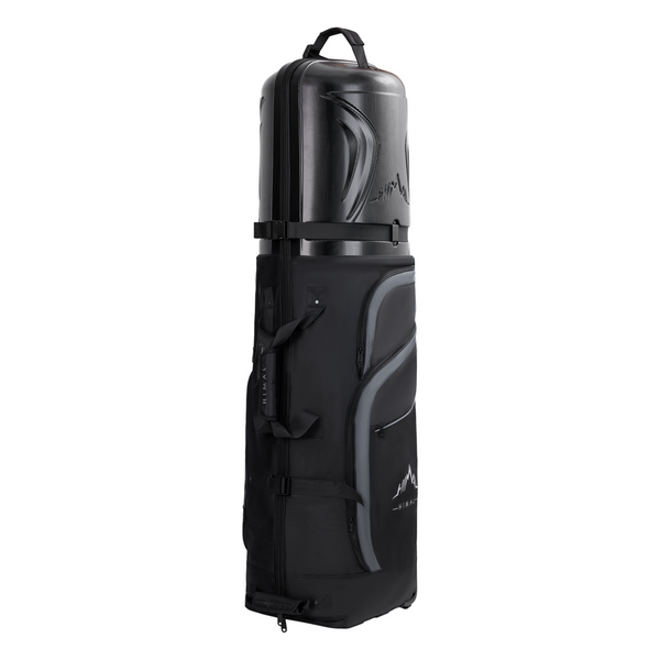 Heavy Duty Oxford Fabric Golf Travel Bag with Hard Case Top-Classic Black