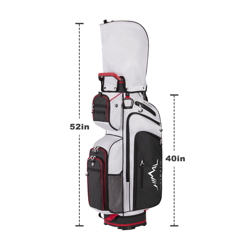 14-Way Full-Length Divider Golf Cart Bag-White