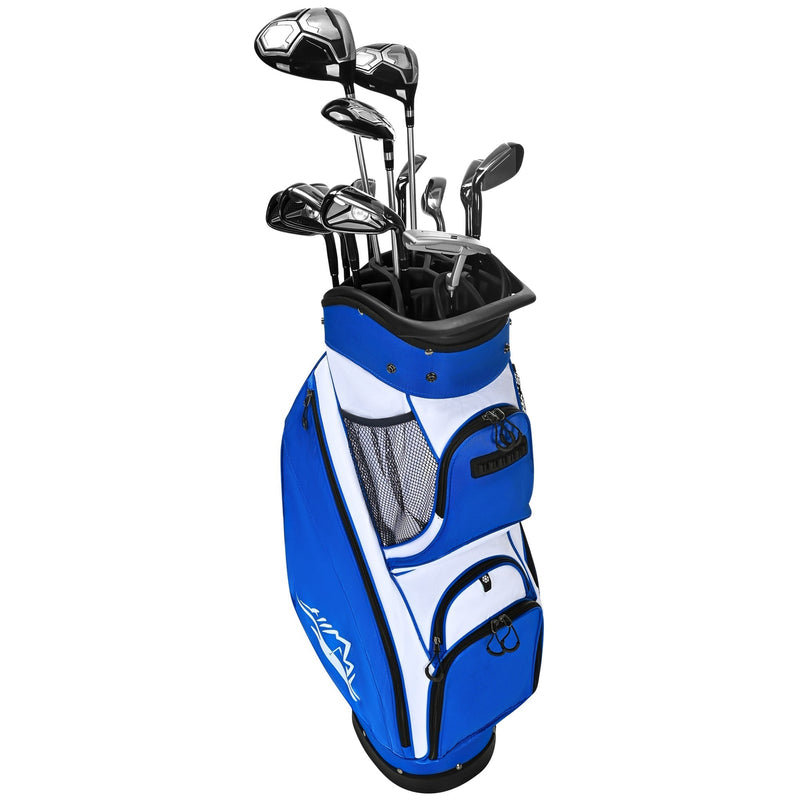 uniHimal Silence 001 Quiet Soundles 14 Way Organizer Dividers Golf Cart Bag Blue White