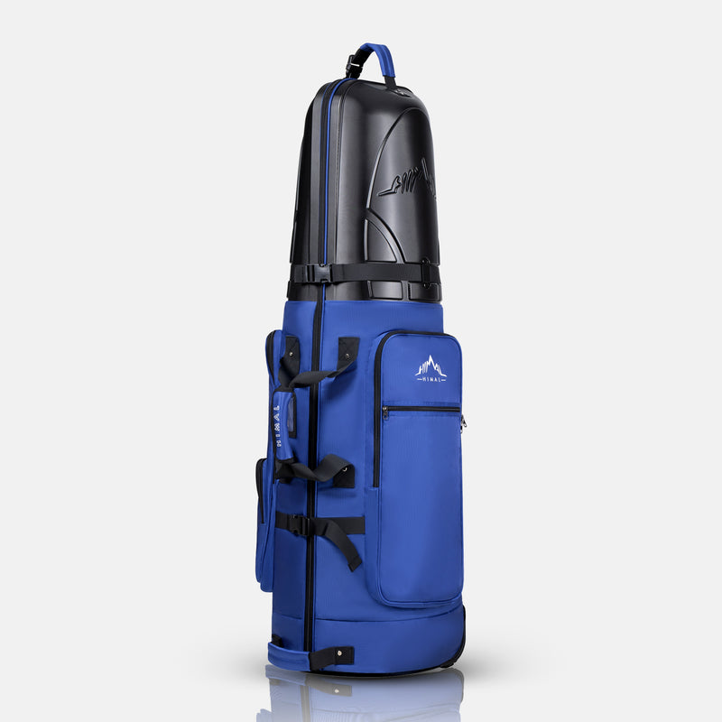 Golf Travel Bag with Hard Case Top-Blue