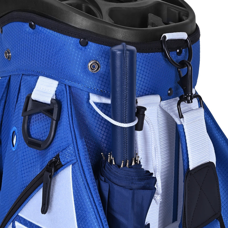 uniHimal Silence 002 Quiet Soundless 15 Way Organizer Dividers Golf Cart Bag Blue