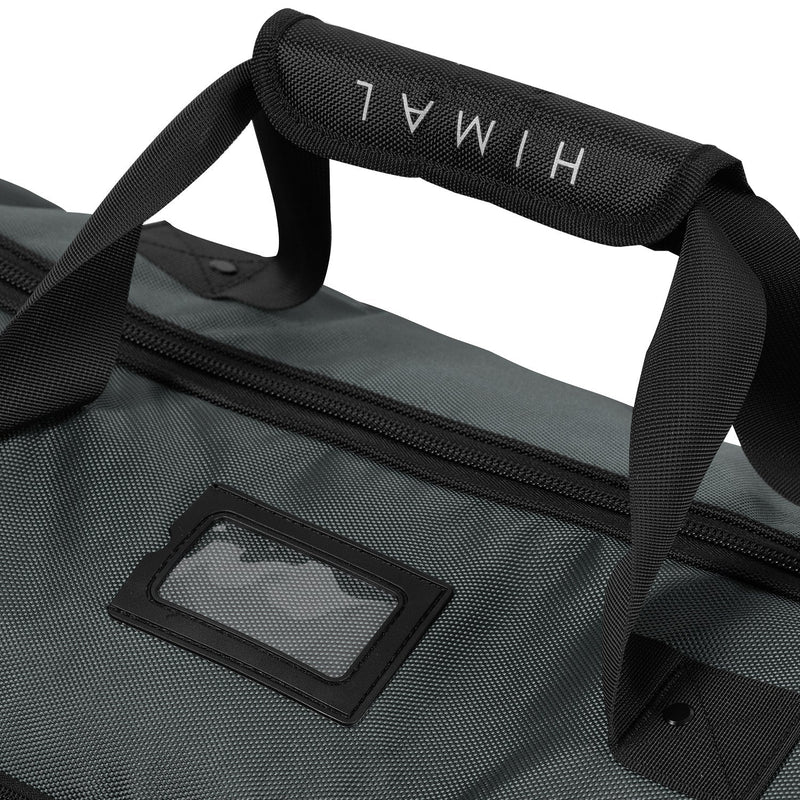 Heavy Duty Oxford Fabric Golf Travel Bag with Hard Case Top-Neutral Gray