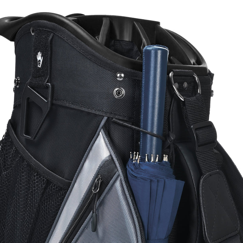 uniHimal Silence 001 Quiet Soundles 14 Way Organizer Dividers Golf Cart Bag Black