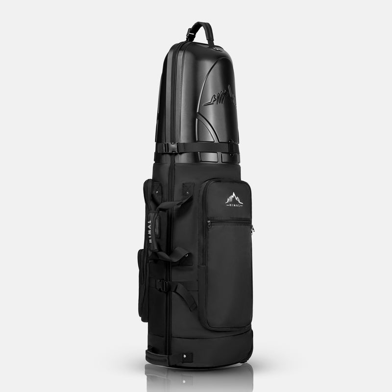 Golf Travel Bag with Hard Case Top-Black