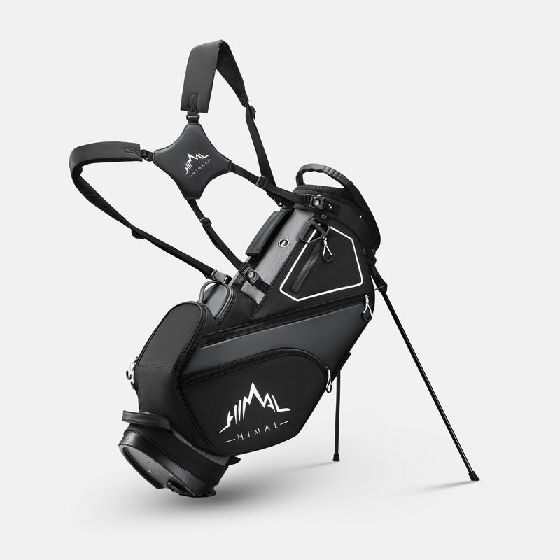 Golf Stand Bag with 14 Way Top Dividers-Black