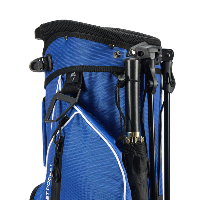 4-Way Full-Length Golf Stand Bag-Royal Blue White