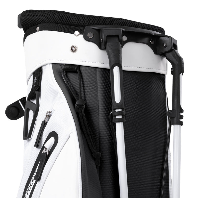 5-Way Golf Stand Bag-Classic Black White