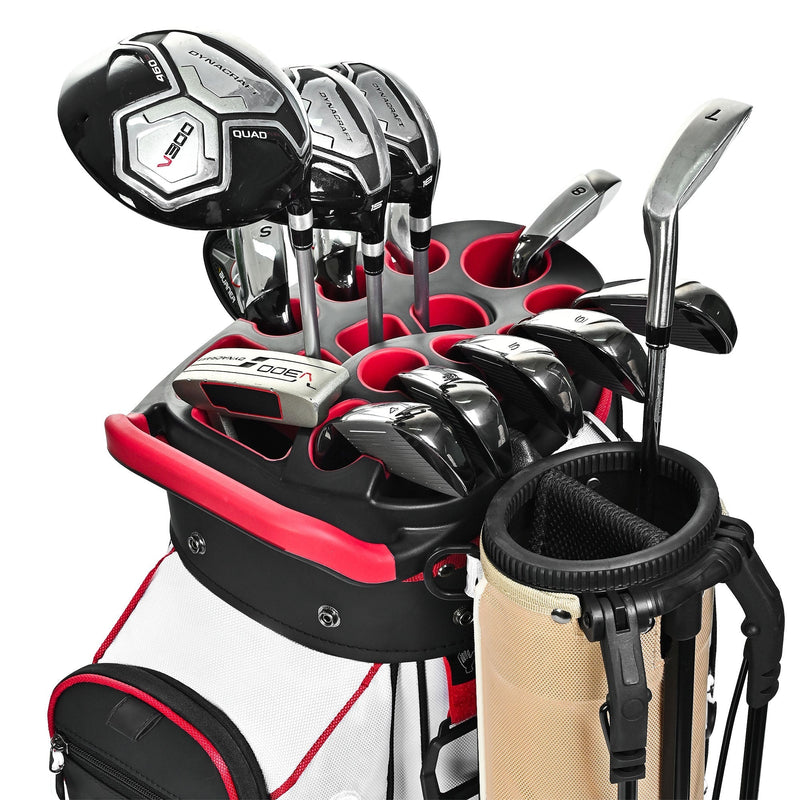 14-Way Full-Length Divider Golf Cart Bag-White