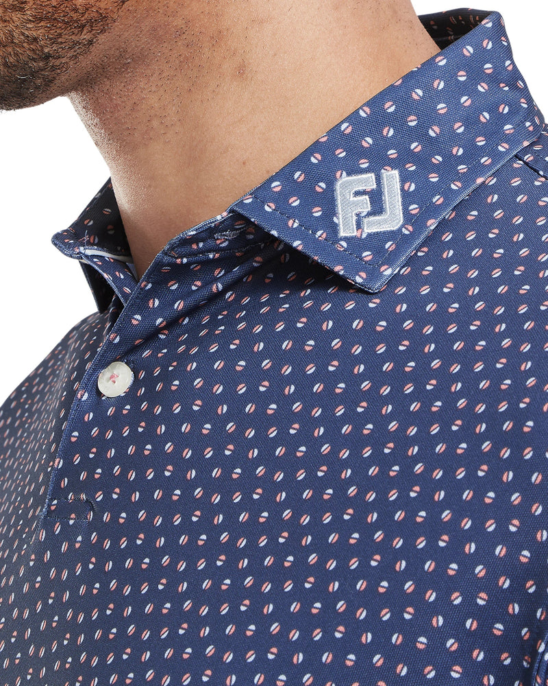 FootJoy Bounce Print Pique Golf Polo