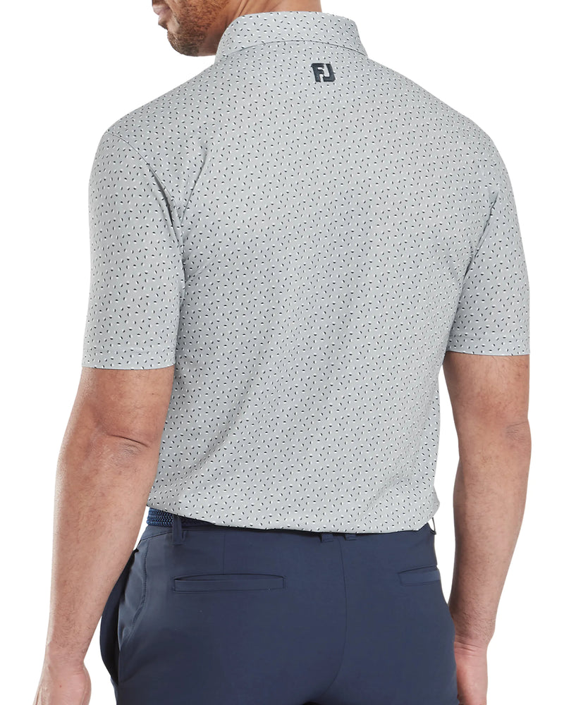 FootJoy Bounce Print Pique Golf Polo