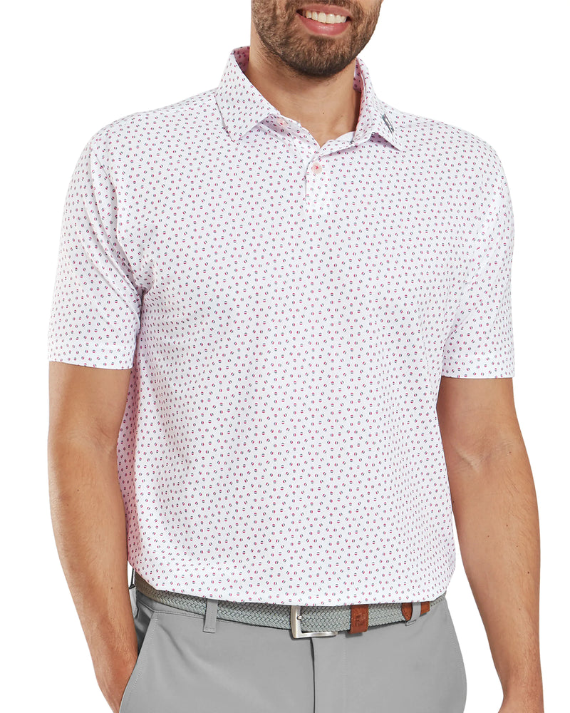 FootJoy Bounce Print Pique Golf Polo
