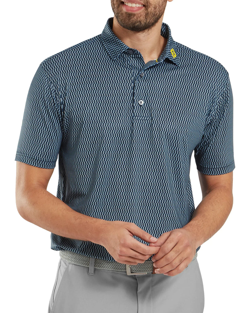 FootJoy Wiggle Print Lisle Golf Polo