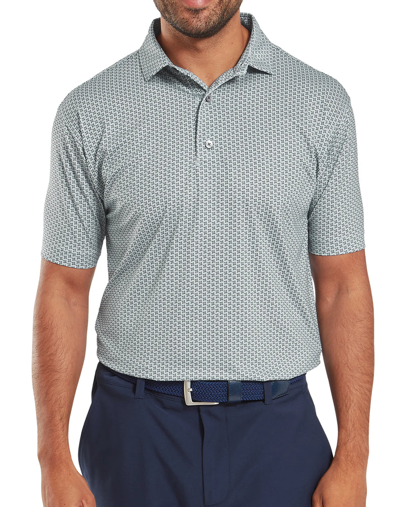FootJoy Houndstooth Geo Lisle Golf Polo
