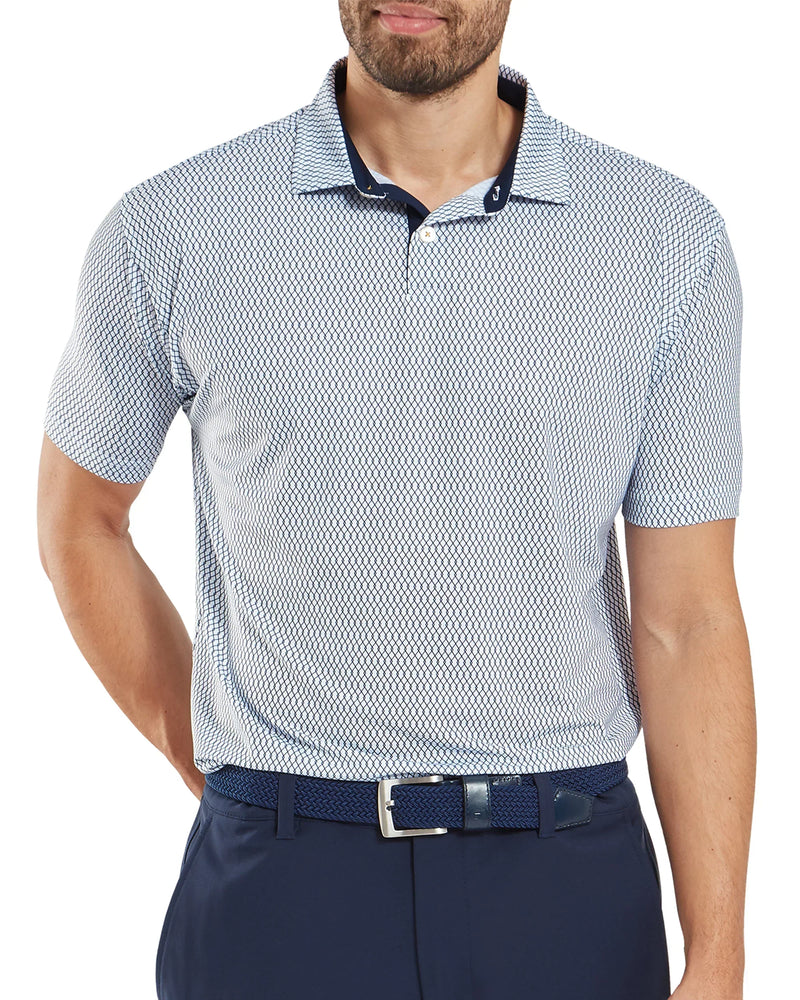 FootJoy Irongate Print Lisle Golf Polo