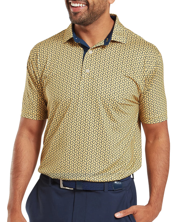 FootJoy Citrus Print Lisle Golf Polo