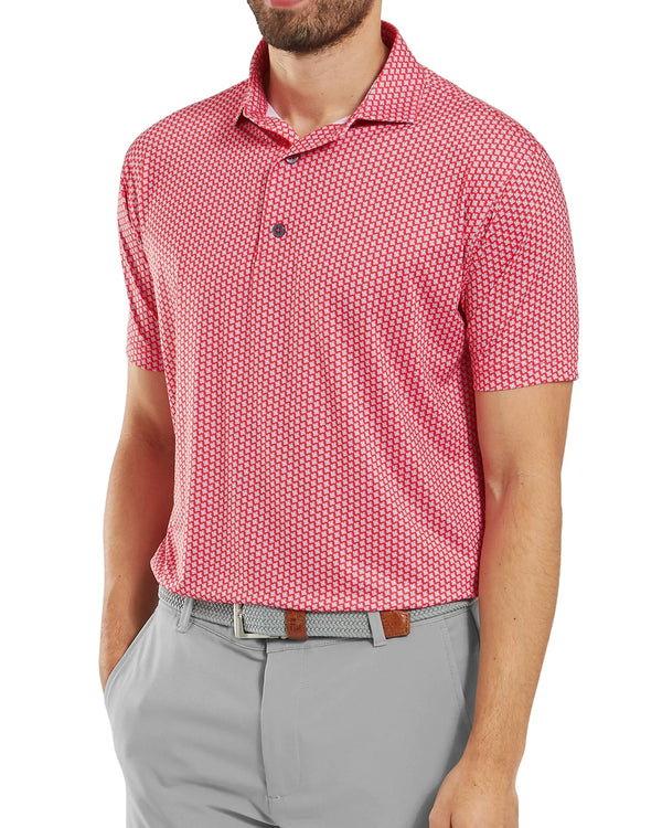 FootJoy Houndstooth Geo Lisle Golf Polo