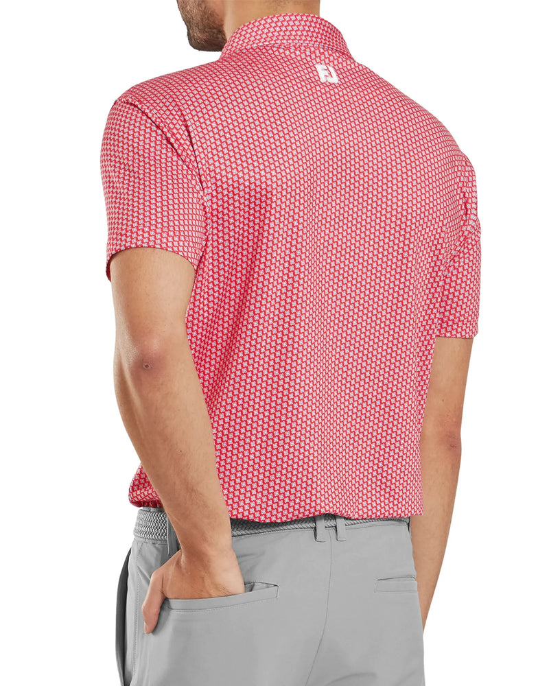 FootJoy Houndstooth Geo Lisle Golf Polo