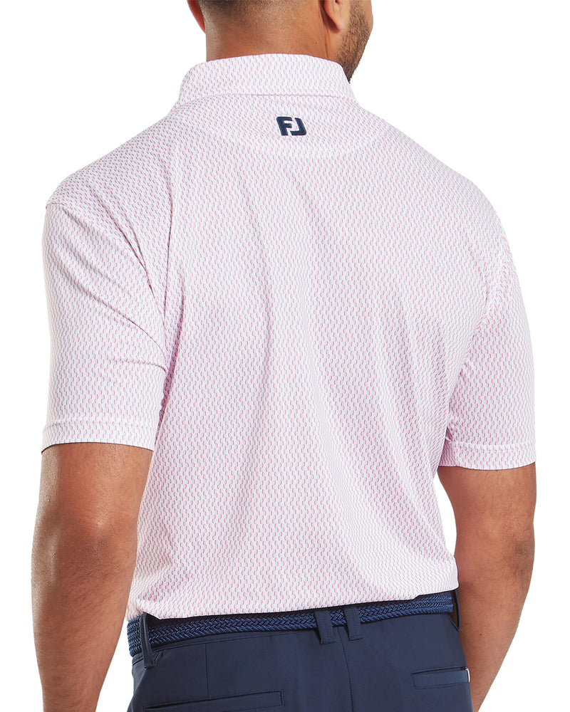 FootJoy Wiggle Print Lisle Golf Polo