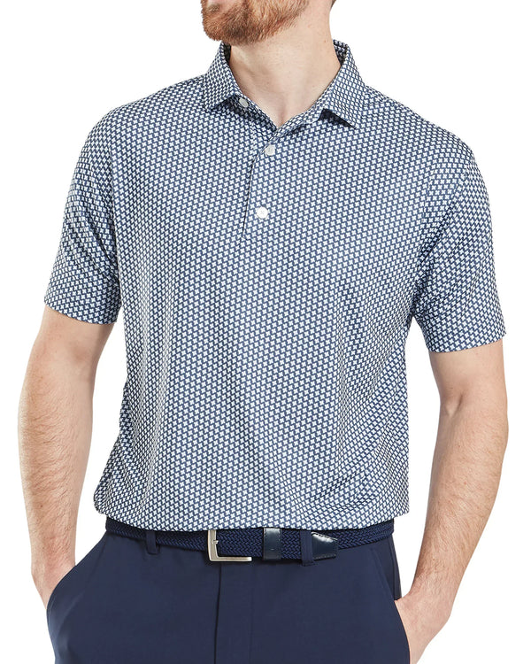 FootJoy Houndstooth Geo Lisle Golf Polo
