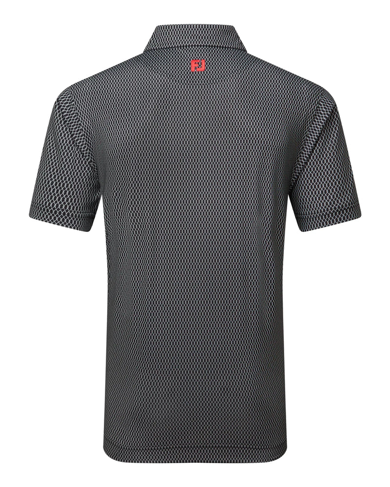 FootJoy Irongate Print Lisle Golf Polo