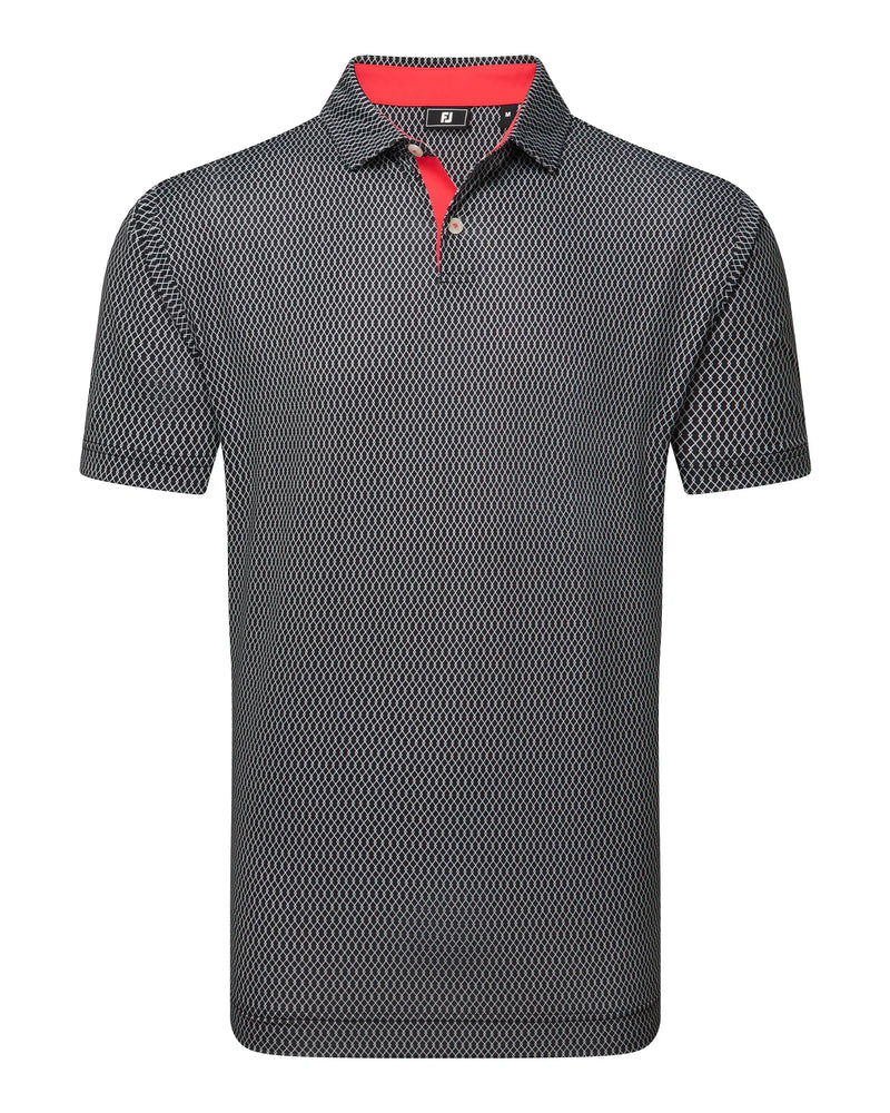 FootJoy Irongate Print Lisle Golf Polo