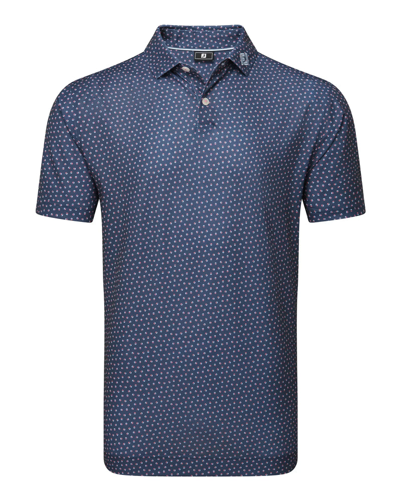 FootJoy Bounce Print Pique Golf Polo