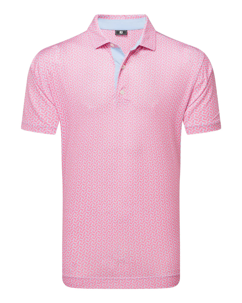 FootJoy Citrus Print Lisle Golf Polo