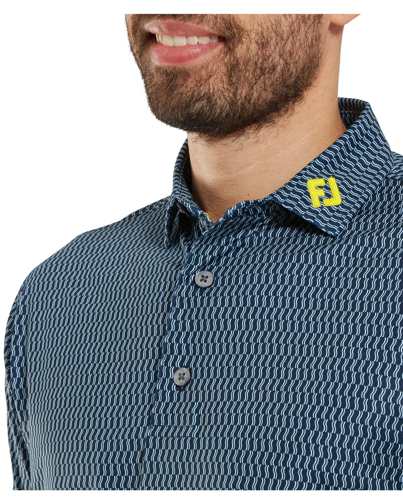 FootJoy Wiggle Print Lisle Golf Polo