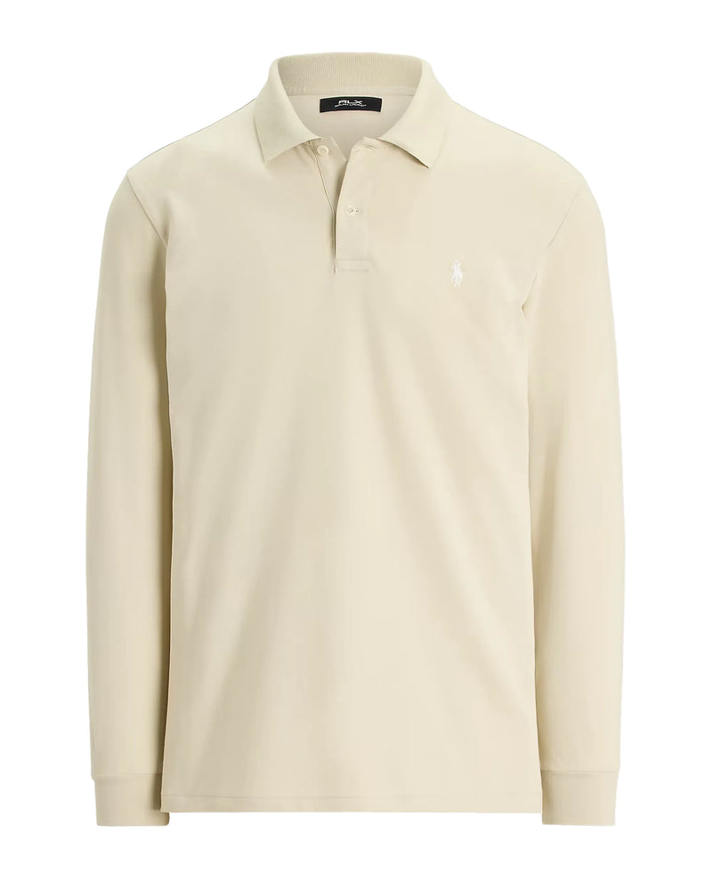 Ralph Lauren Performance Stretch Mesh Knit Long Sleeve Golf Polo
