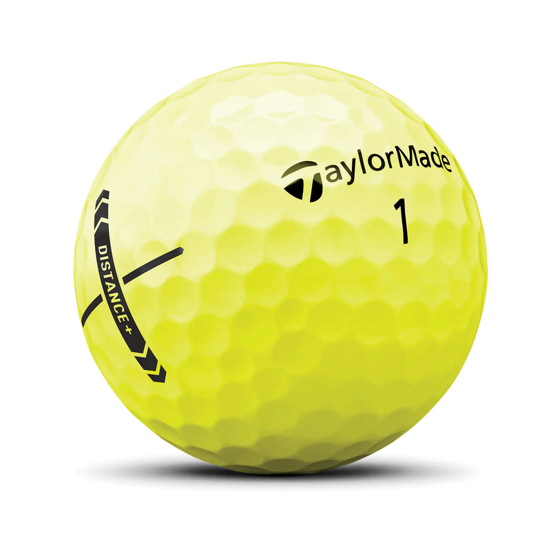 TaylorMade Distance Plus Golf Balls Yellow - 3 for 2