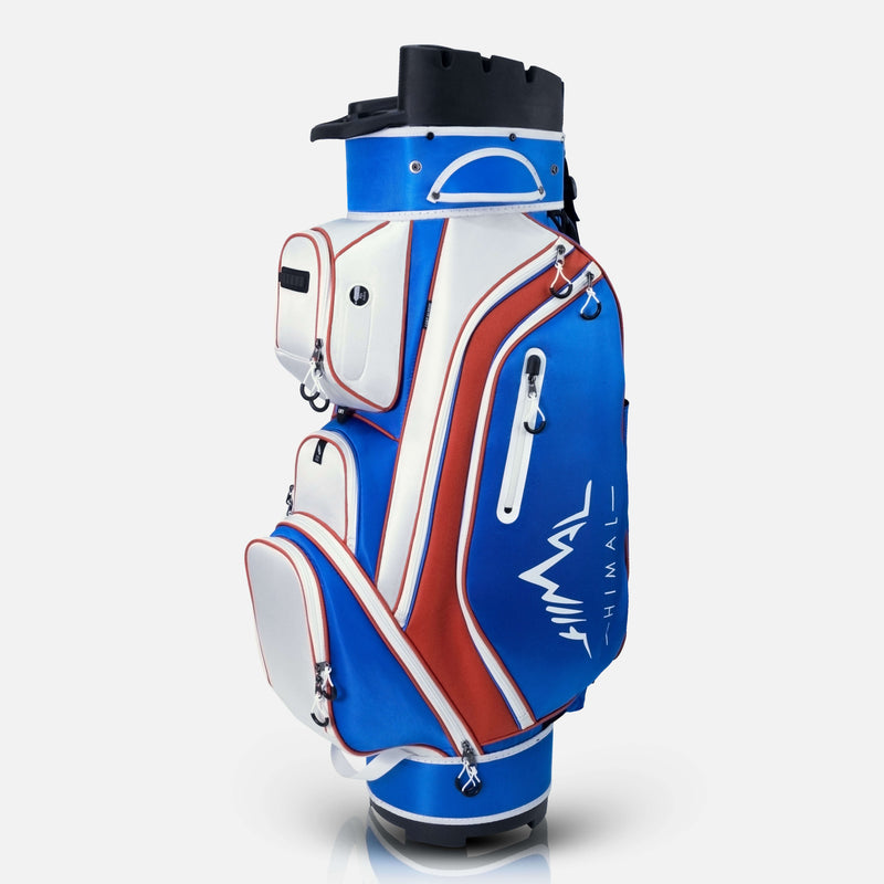 14-Way Golf Cart Bag Pro-Blue White